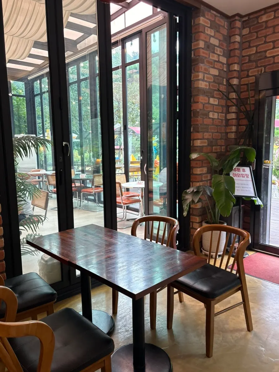 Decor items inside Pino Cafe's main building