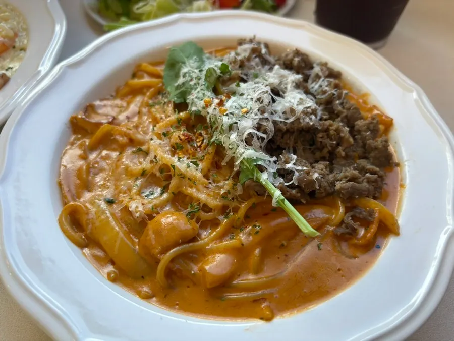 Pino Cafe's spicy bulgogi rosé pasta