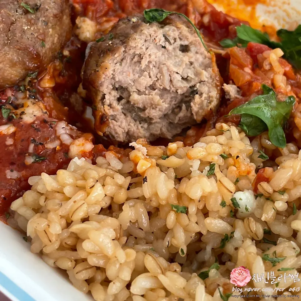 Table with pasta and fried rice served together