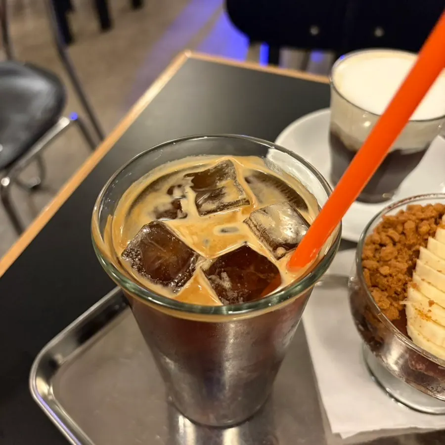 Iced Americano made with nutty beans