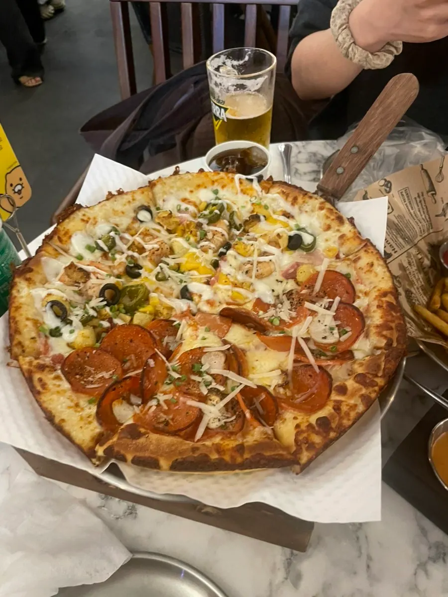 Interior good for pizza and beer around Konkuk