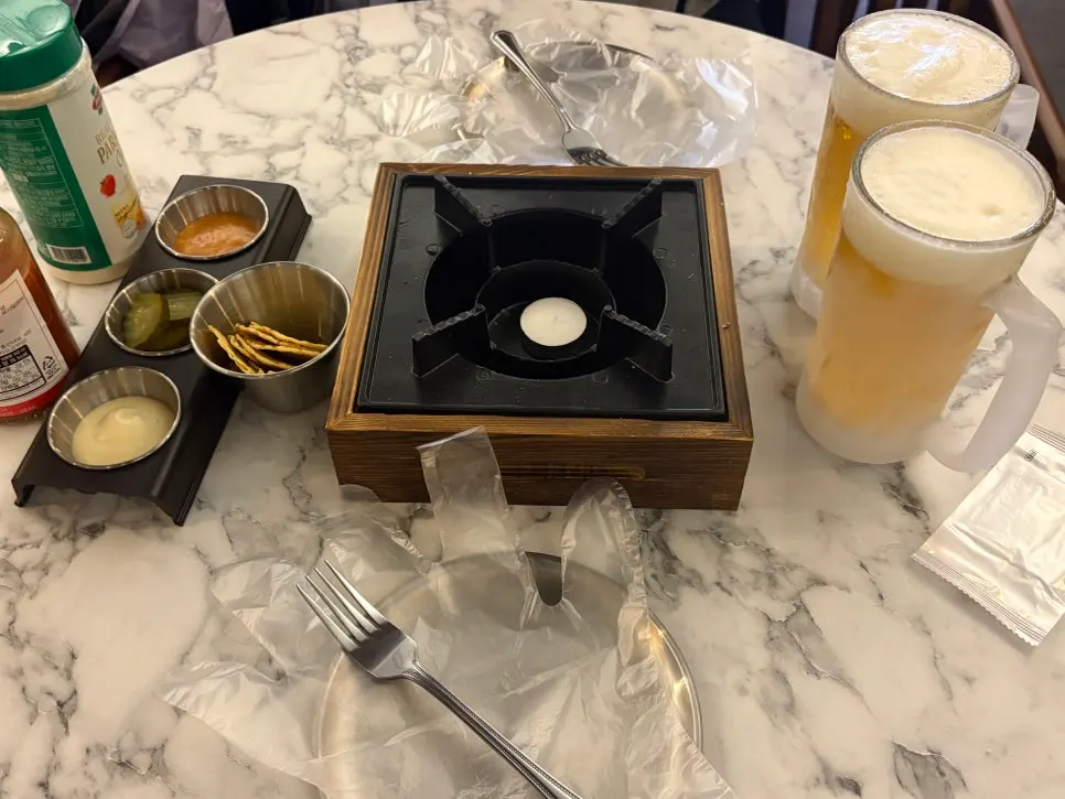 시원한 얼음 맥주 잔