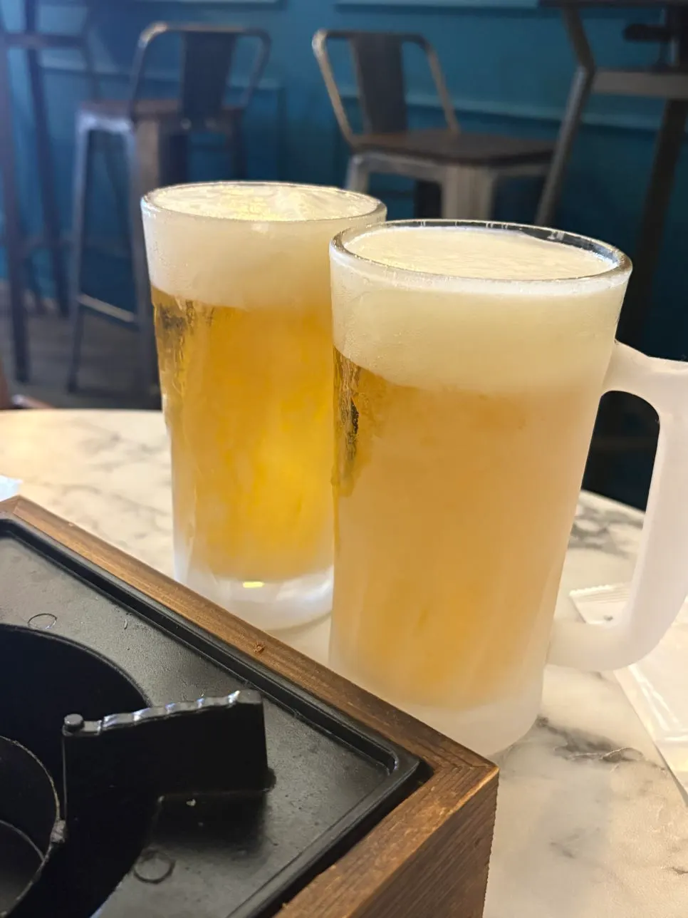 피자와 함께 즐기는 맥주