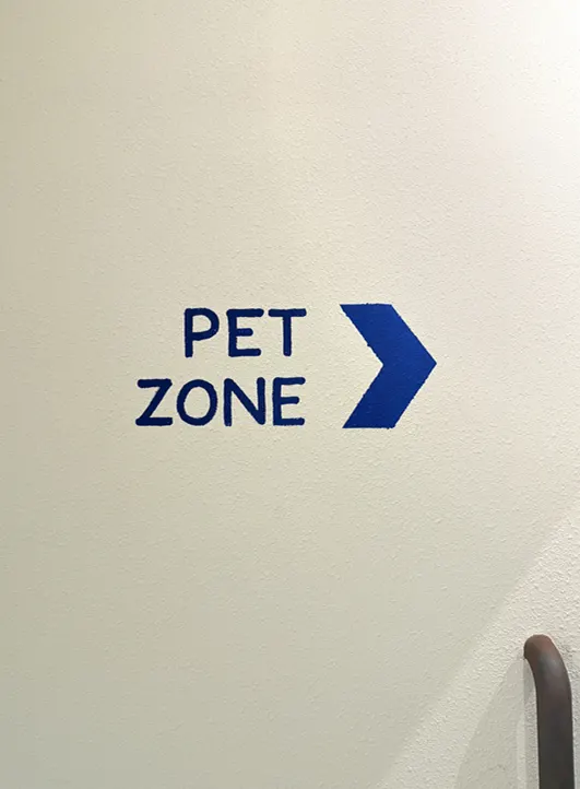Entrance to the 3rd-floor pet-only space