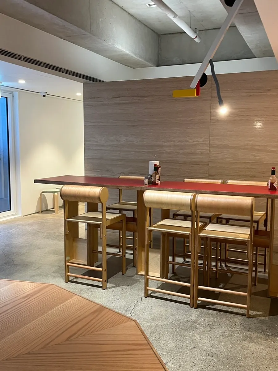 Interior decorated with stylish lighting and furniture