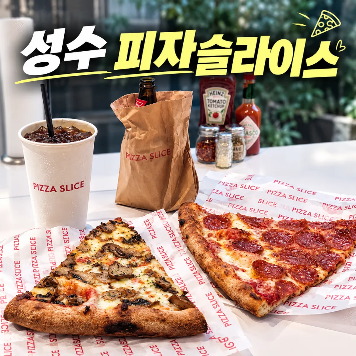성수 피자 슬라이스 서울 조각피자 대표 사진