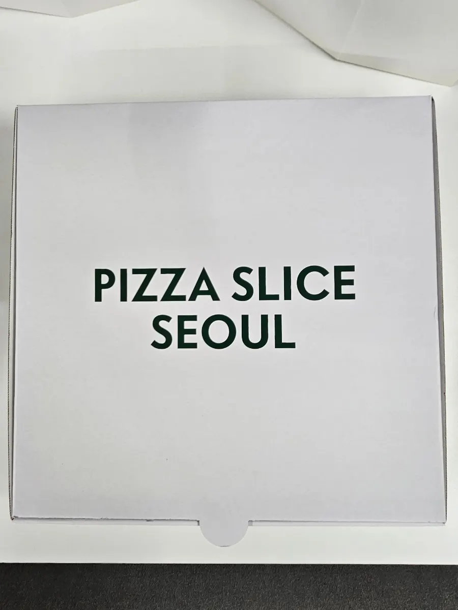 비닐에 한 번 더 담아준 조각피자 포장
