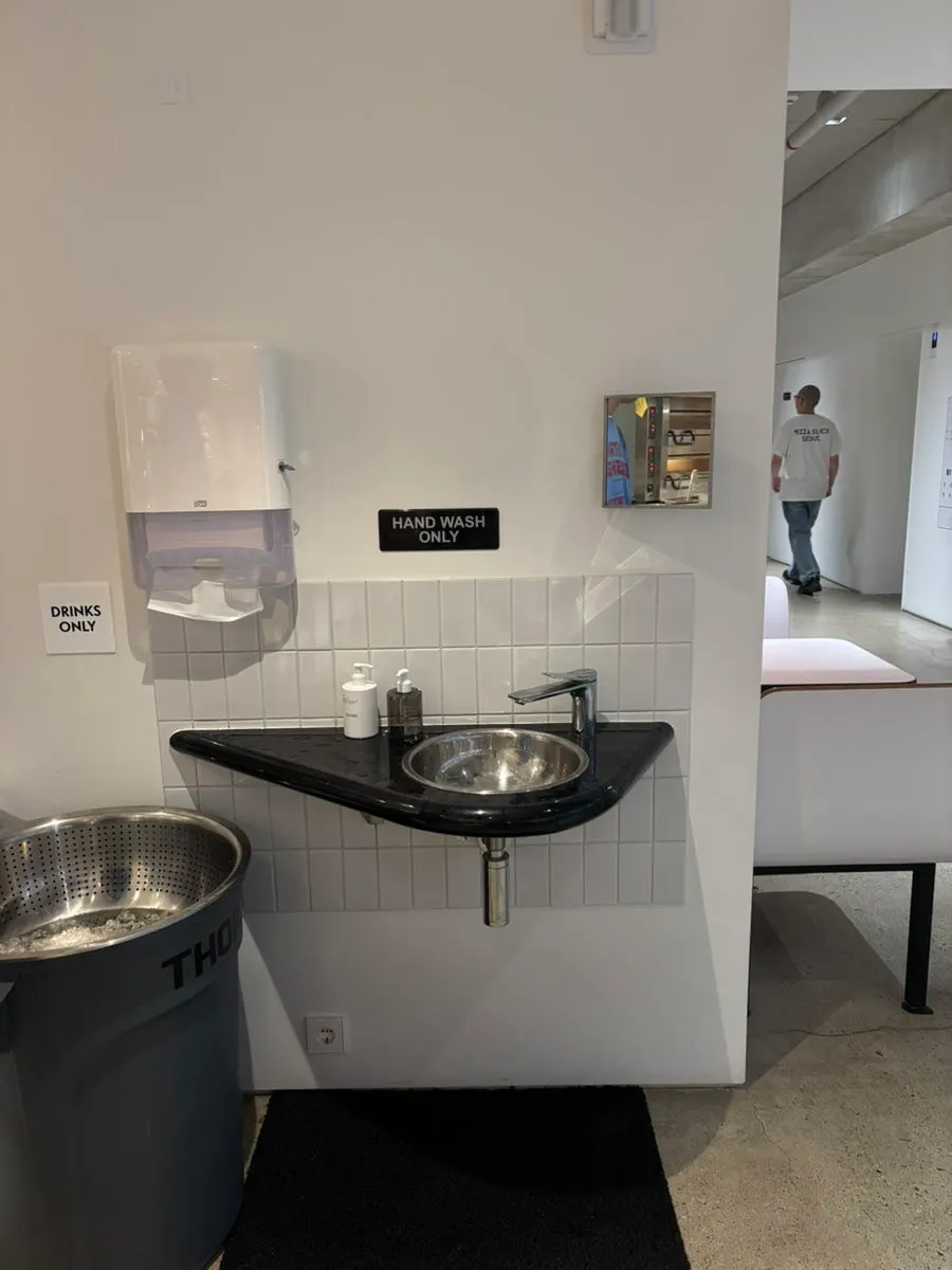 A sink set up in one corner of the store