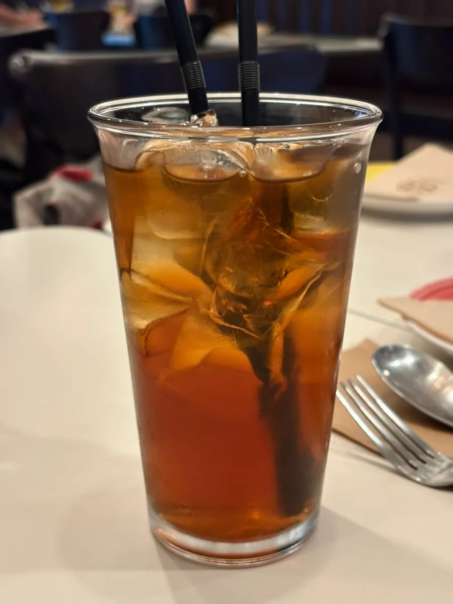 Iced tea served first
