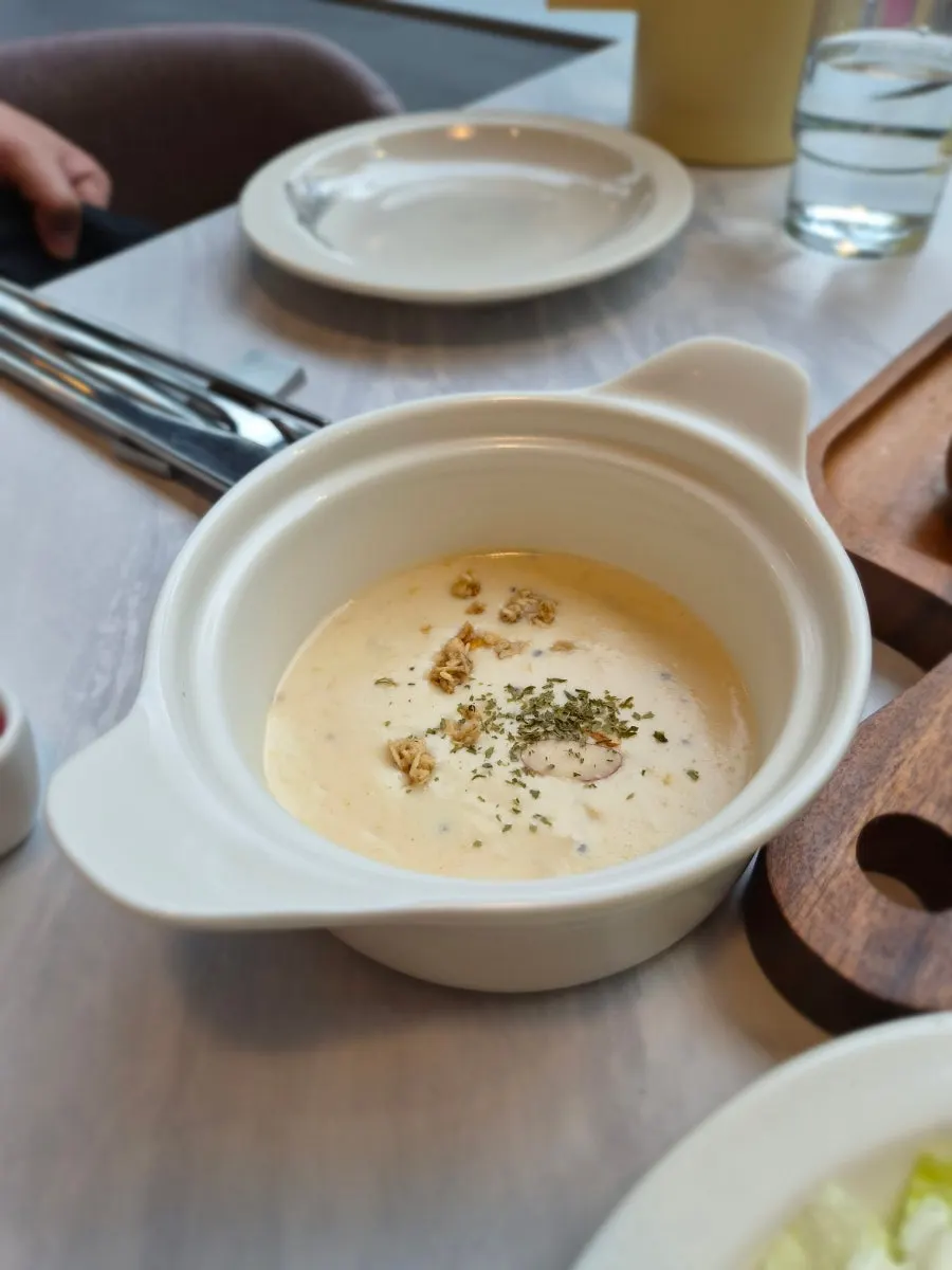 Bushman bread served as part of the set