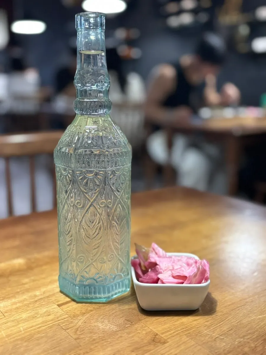 Water and pickles served as a starter