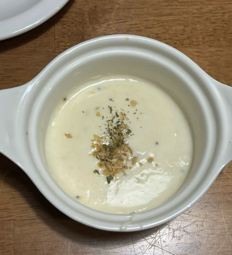 House-made corn cream soup