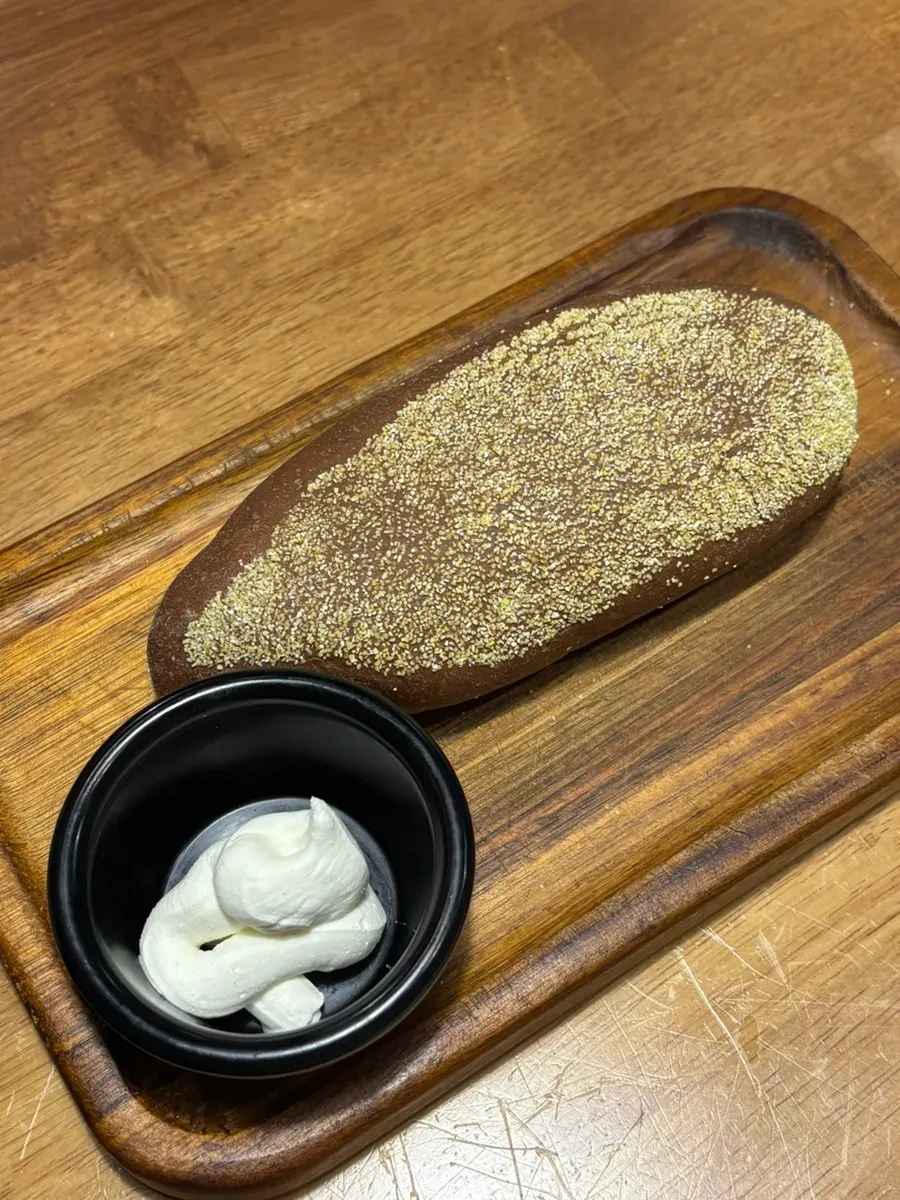 Bushman bread served warm