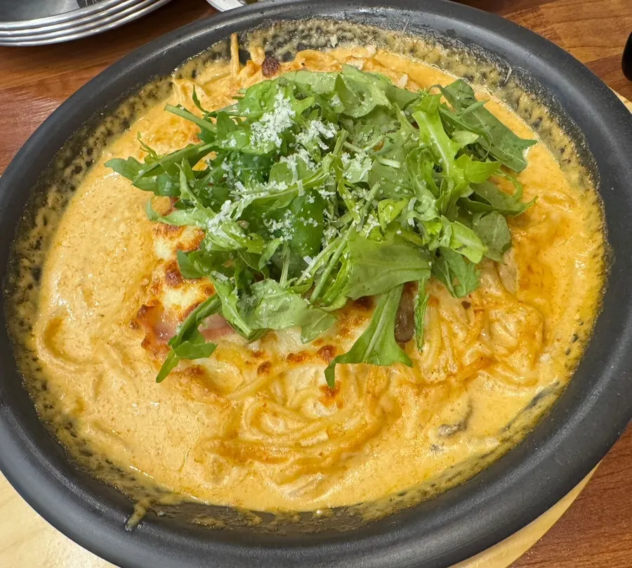 A plate of Toowoomba pasta at P&Chick