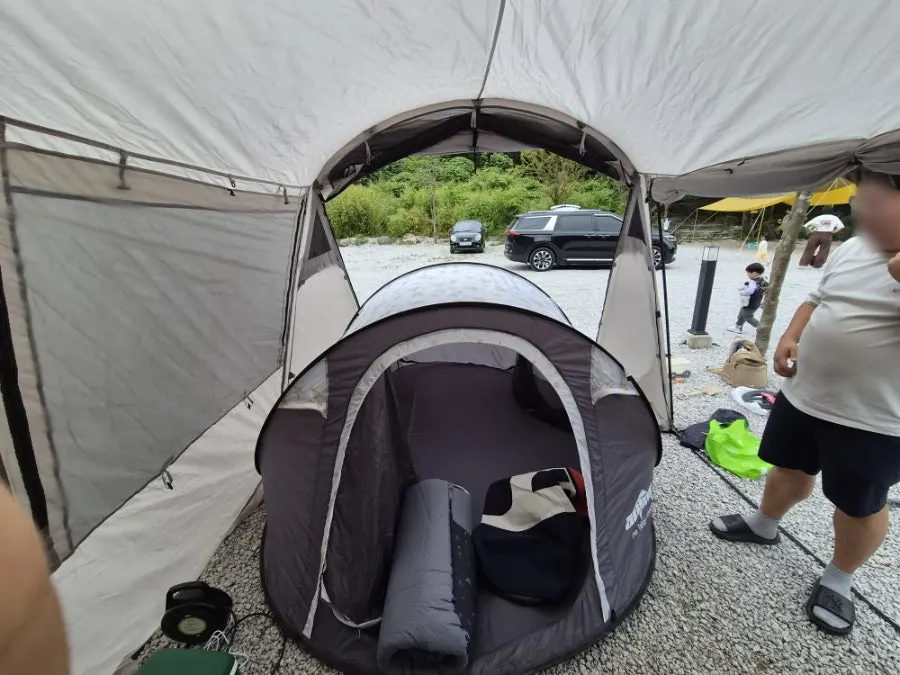 The sink facilities at Byeolbit Camping Site