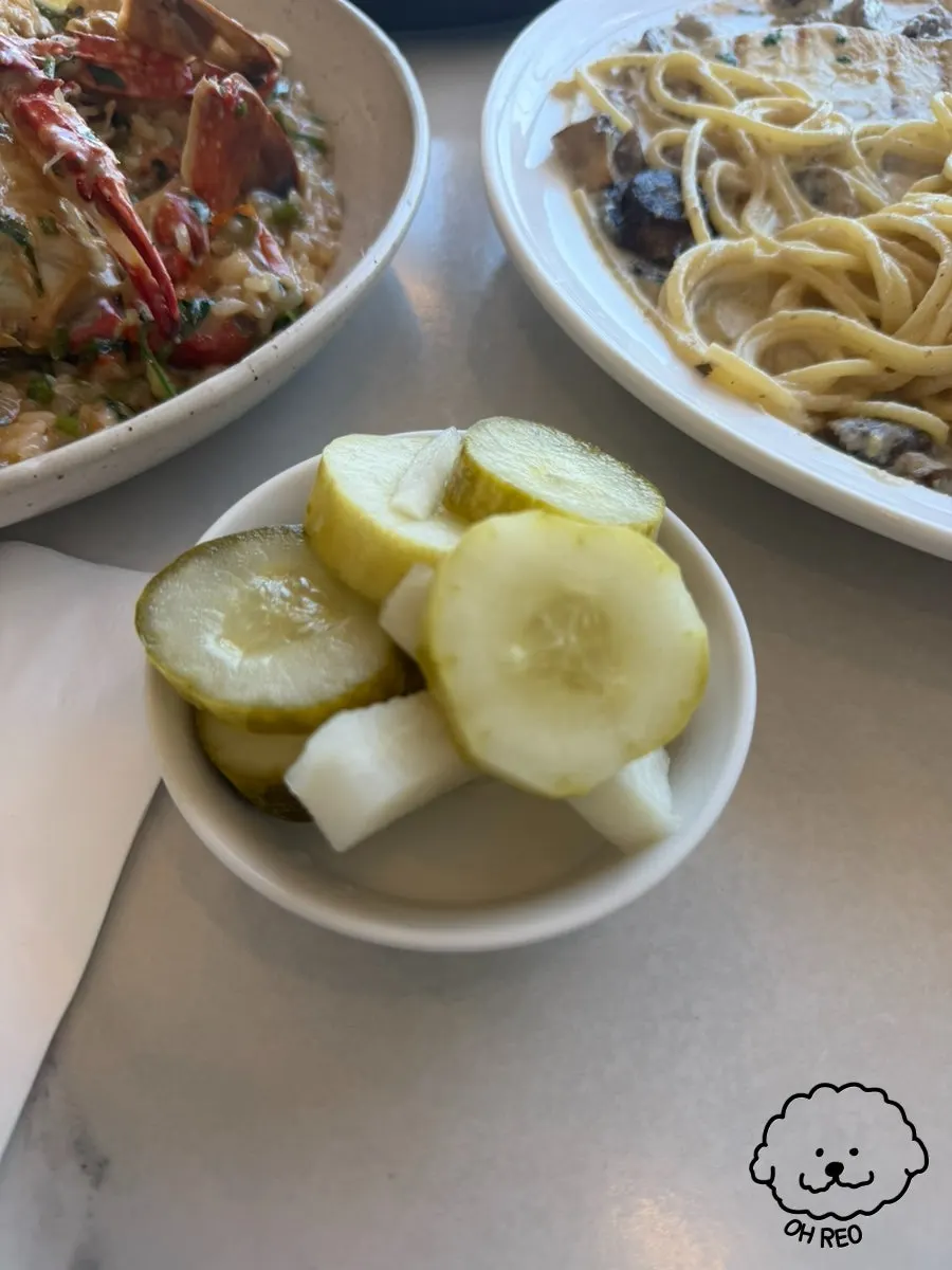 Blue crab risotto with picked crab meat piled on top