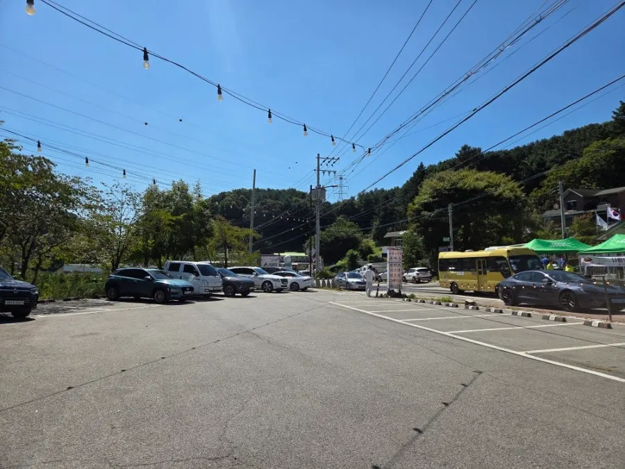 Large parking lot in front of From Italy