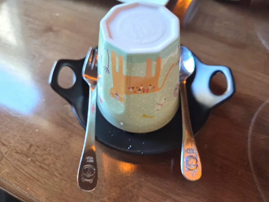 Baby tableware provided by From Italy