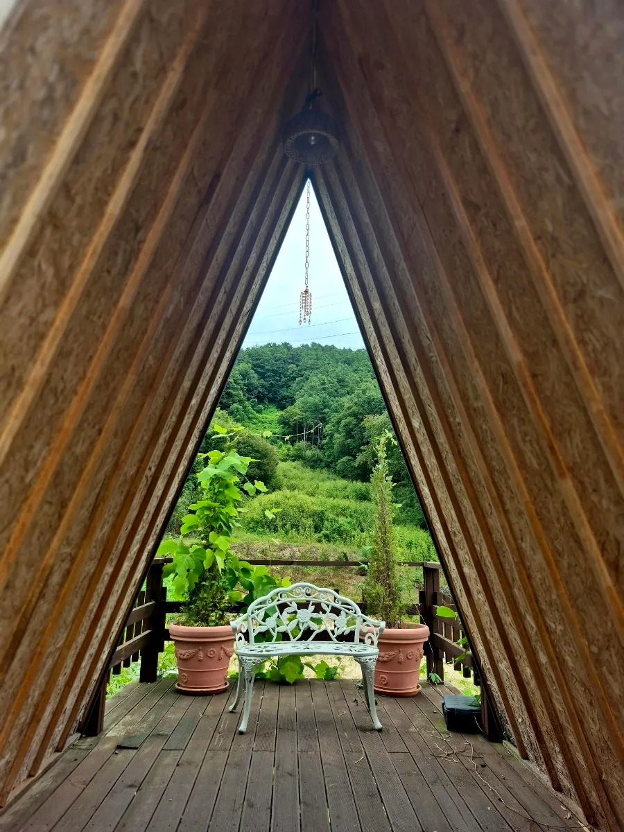 From Italy photo zone styled like a mountain-lodge study