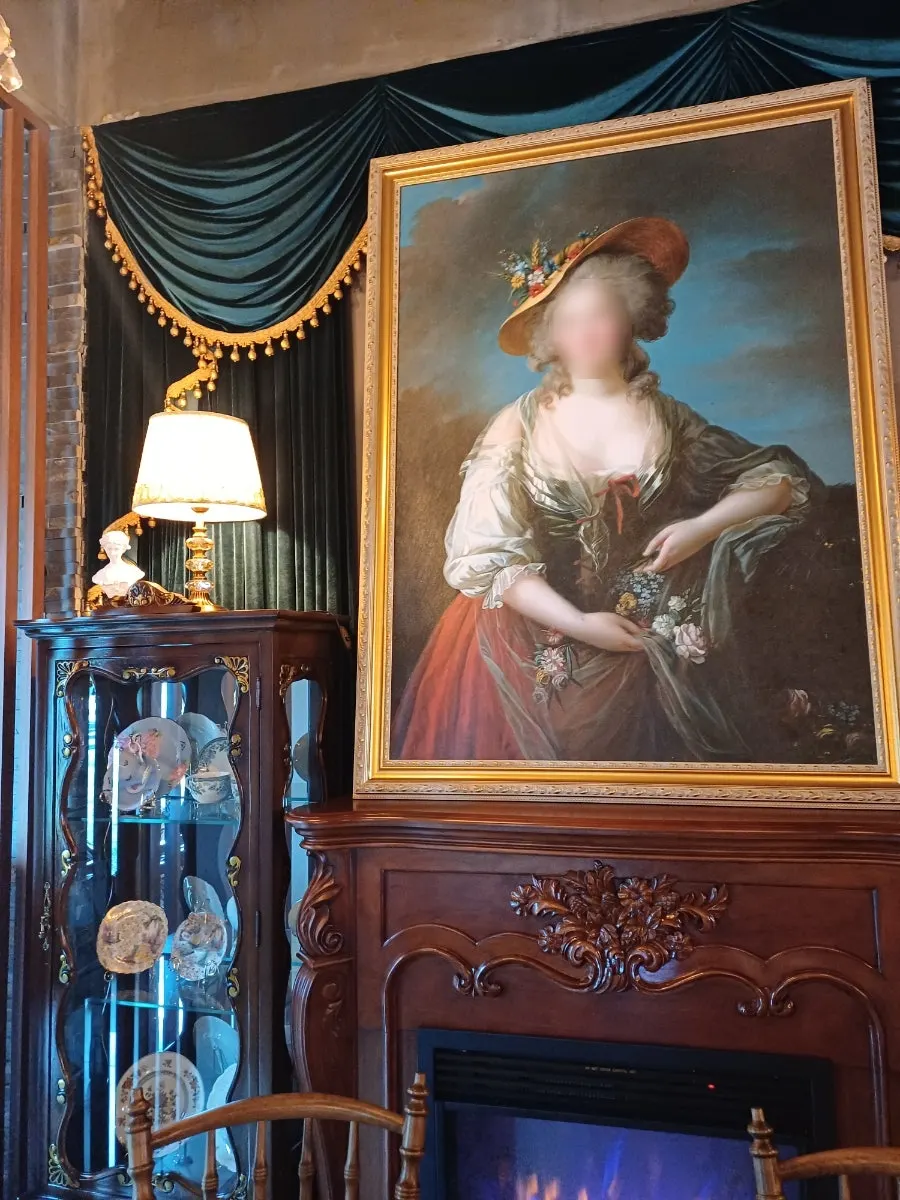 Medieval-style antique interior