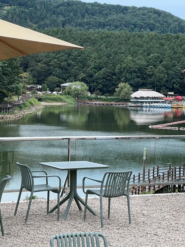 Calm view of Gomori Reservoir