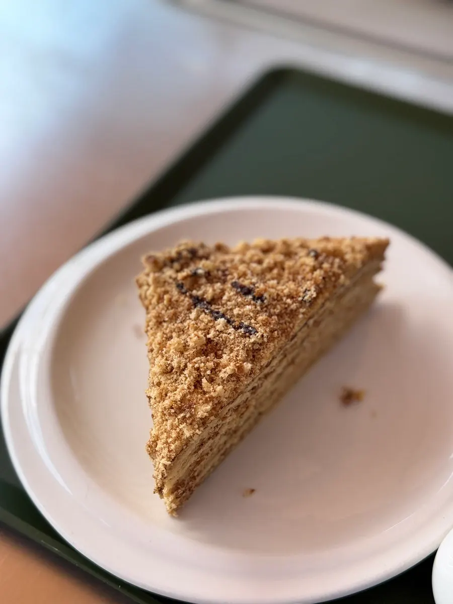 Honey Marlenka Walnut Cake