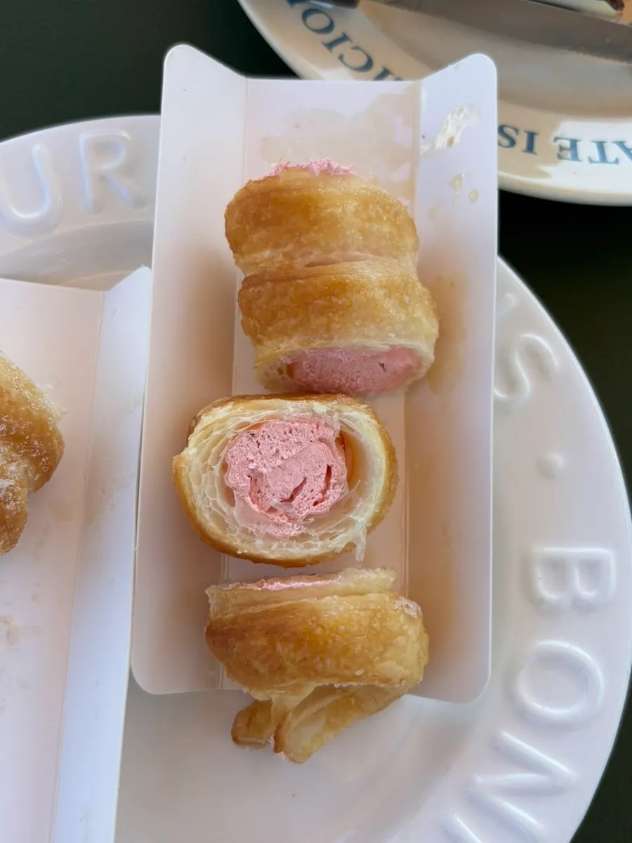 Frozen cornet in milk flavor