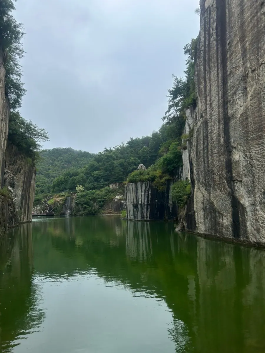 Pocheon trip scenery on a cloudy day