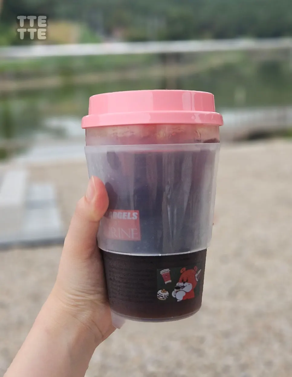 Reusable cup drink on the table