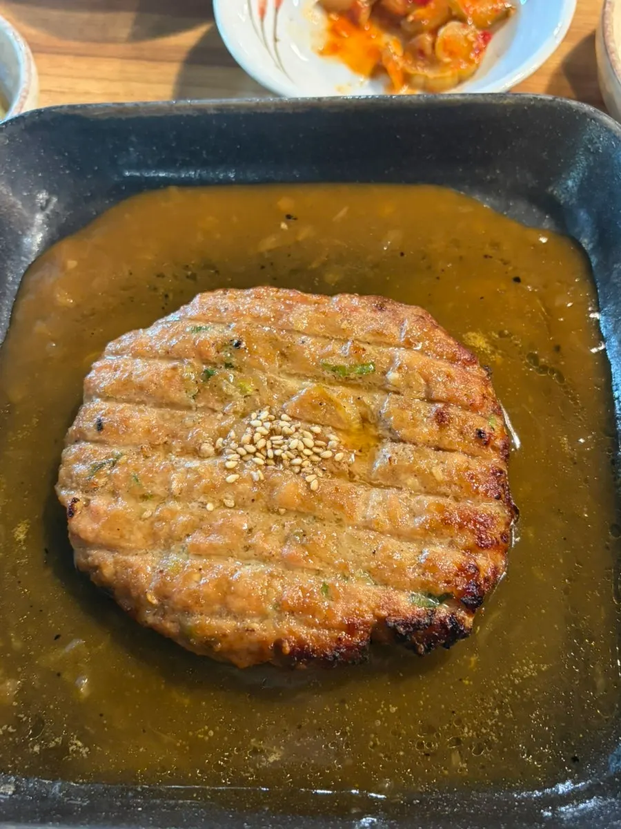 Handmade charcoal-grilled tteokgalbi at Myeongimong