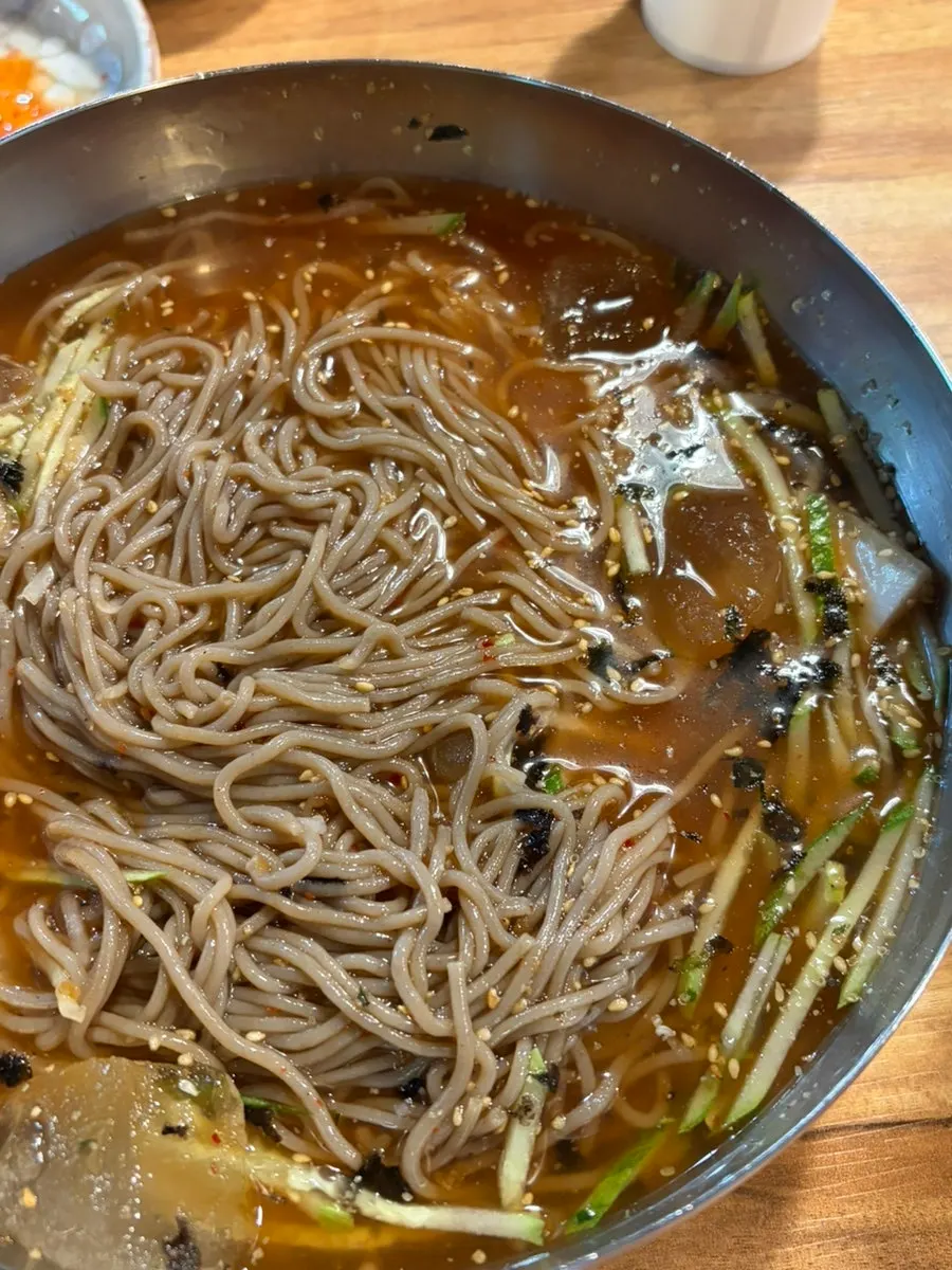 House-made buckwheat mul makguksu
