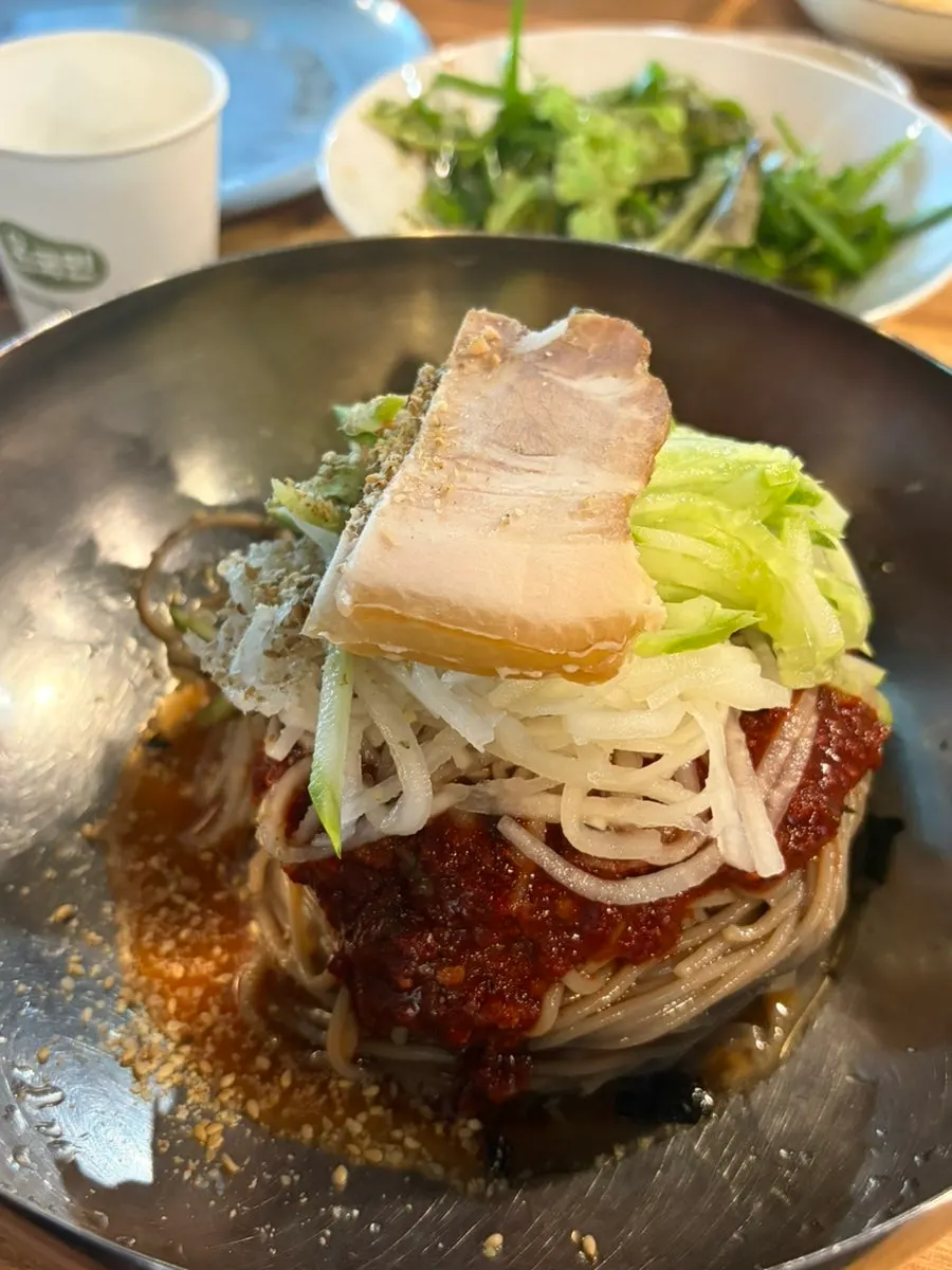 Buckwheat mul makguksu with refreshing broth
