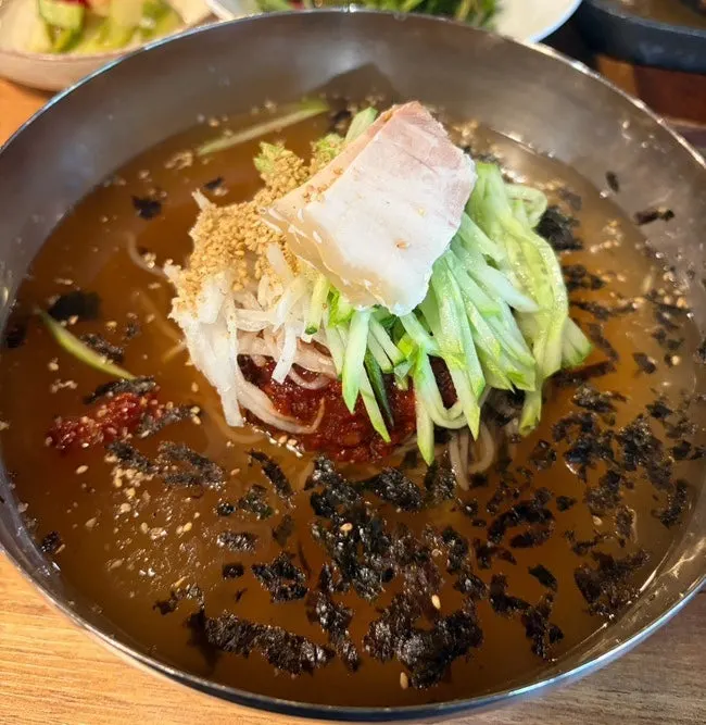 양 많은 자가제면 메밀면
