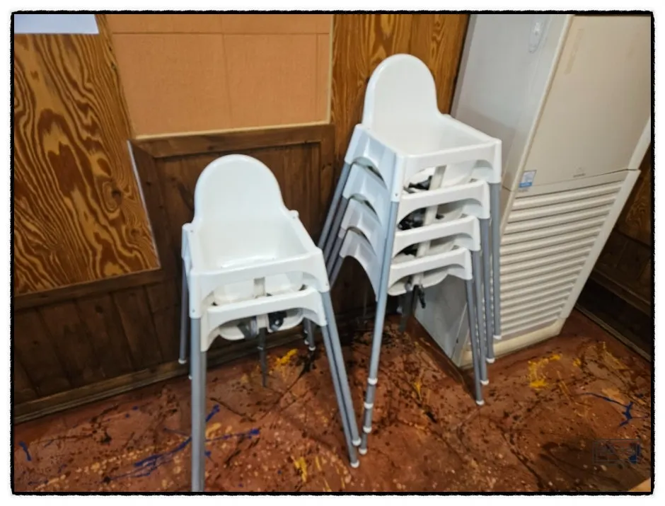 세팅된 기본 찬과 식기