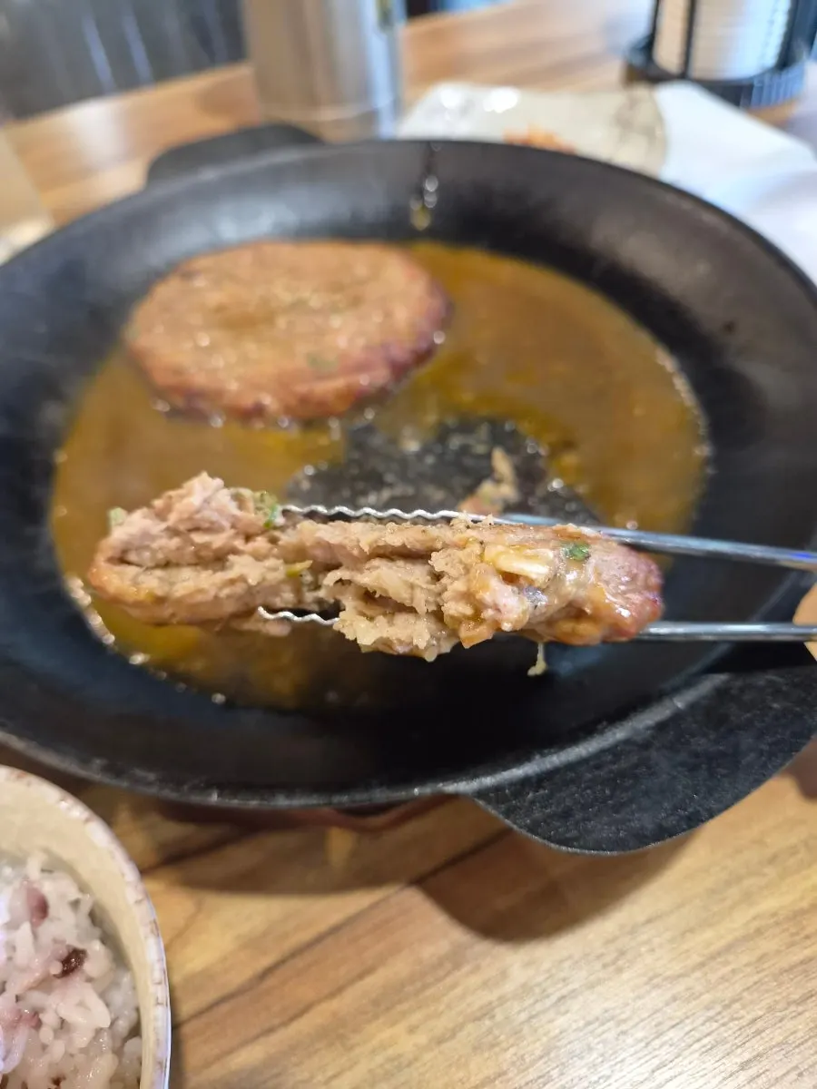 Two servings of hanwoo pork tteokgalbi at Myeongimong