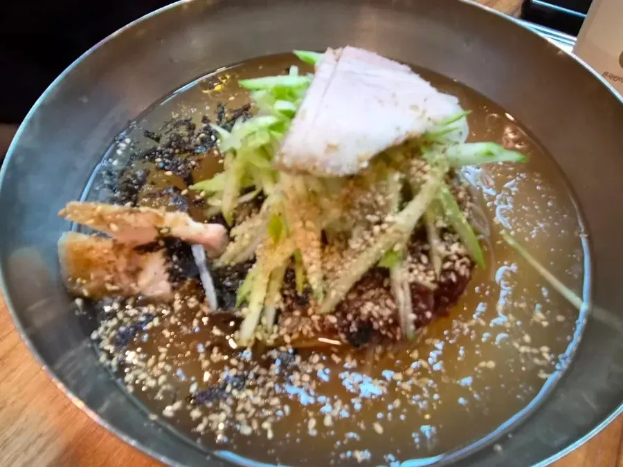 Mul makguksu to share with the children