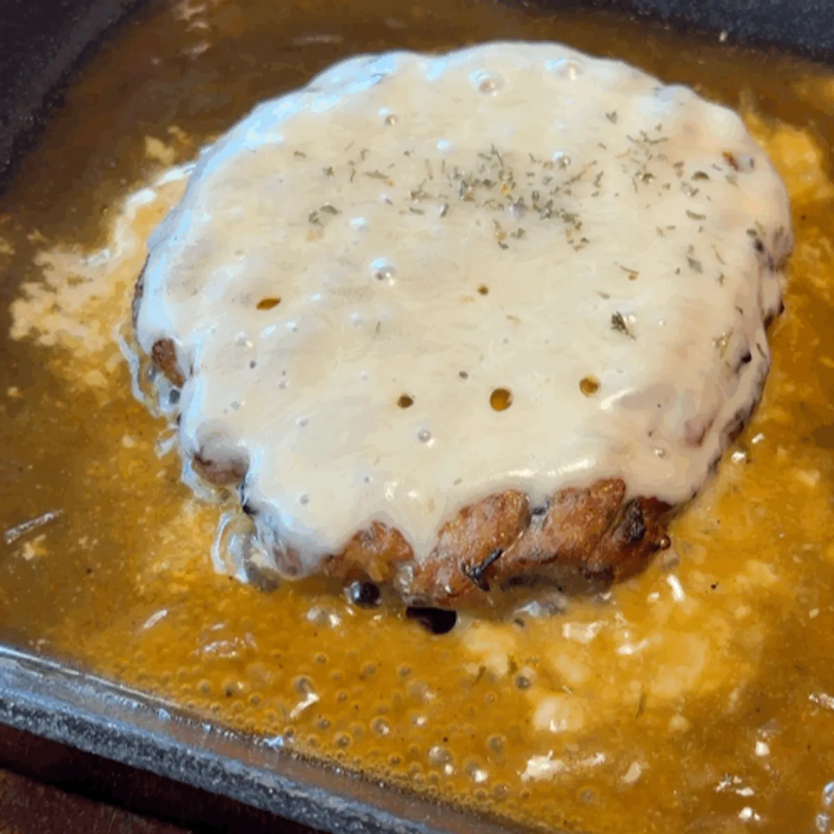 Hanwoo pork tteokgalbi with added cheese