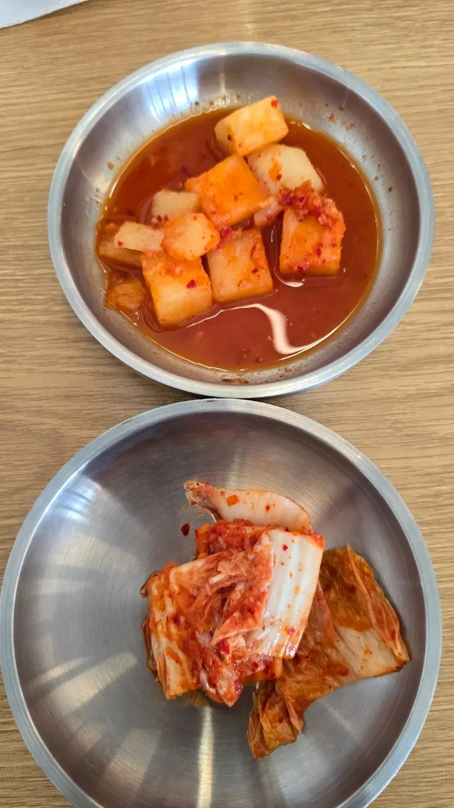 주문 전 세팅된 테이블 모습