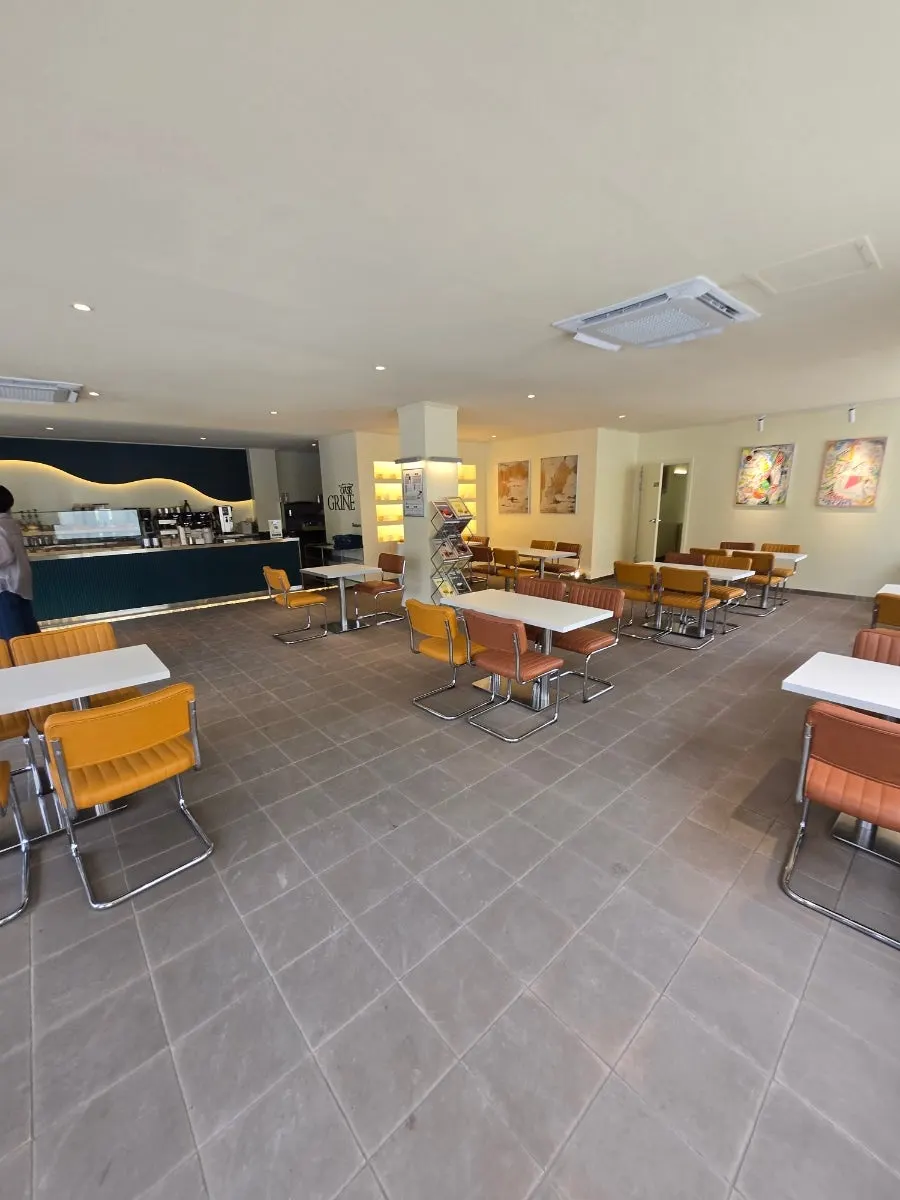Clean café interior