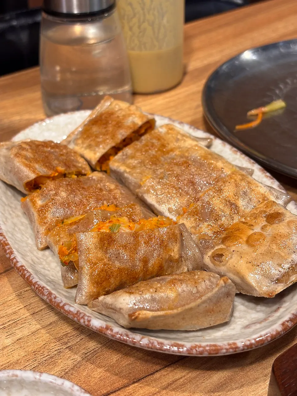 반으로 자른 떡갈비 단면