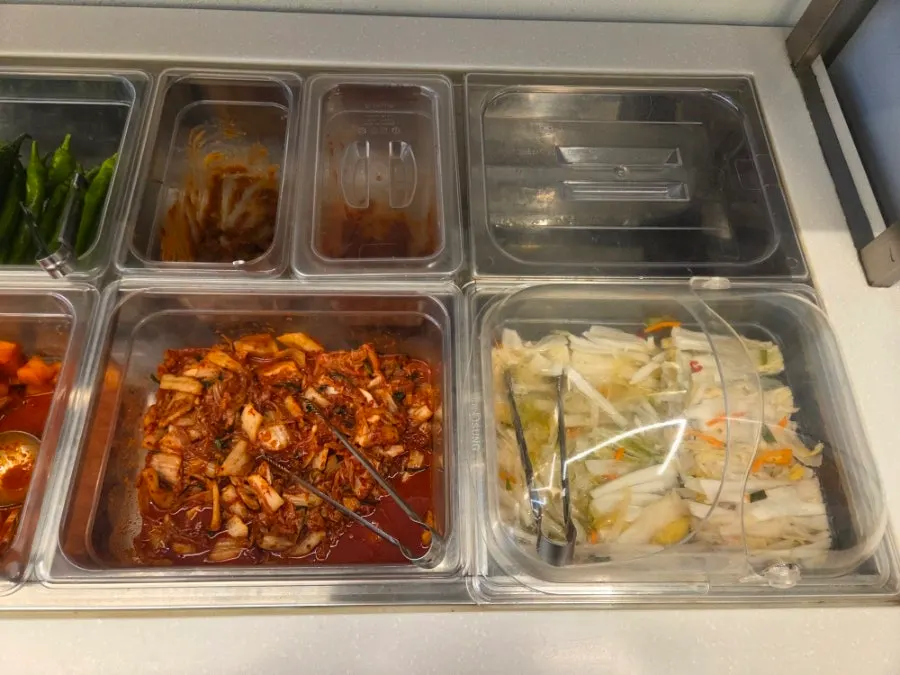 해품계 추가 반찬 셀프바