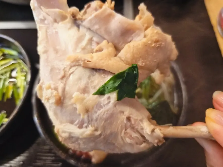 Rich, deepened broth with chicken