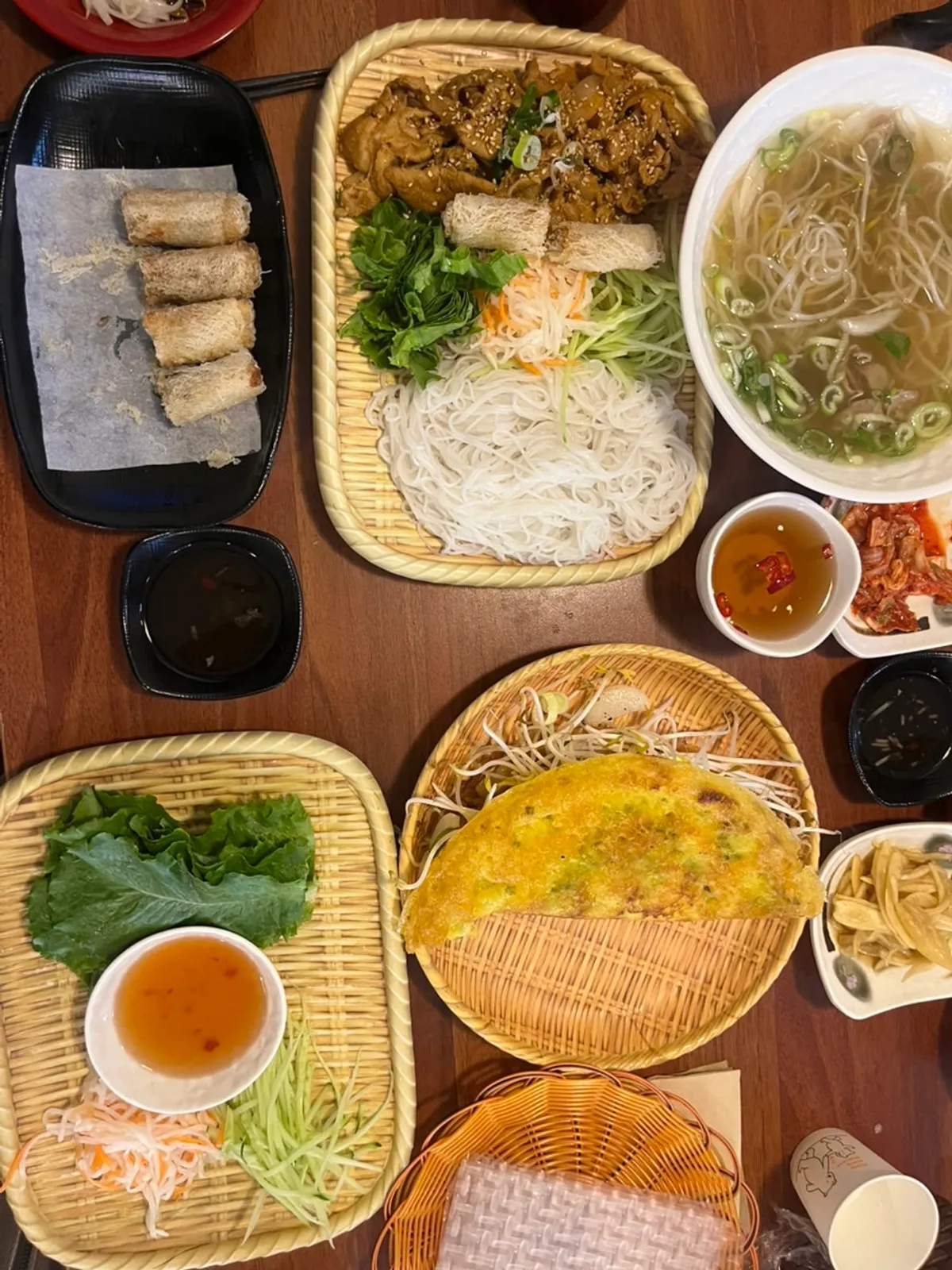 A bowl of Phodam beef brisket pho