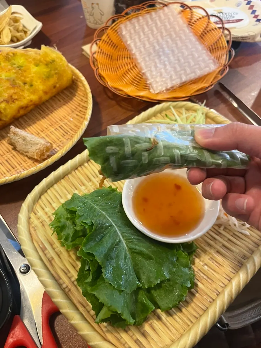 Fresh spring rolls served with house-made dipping sauce