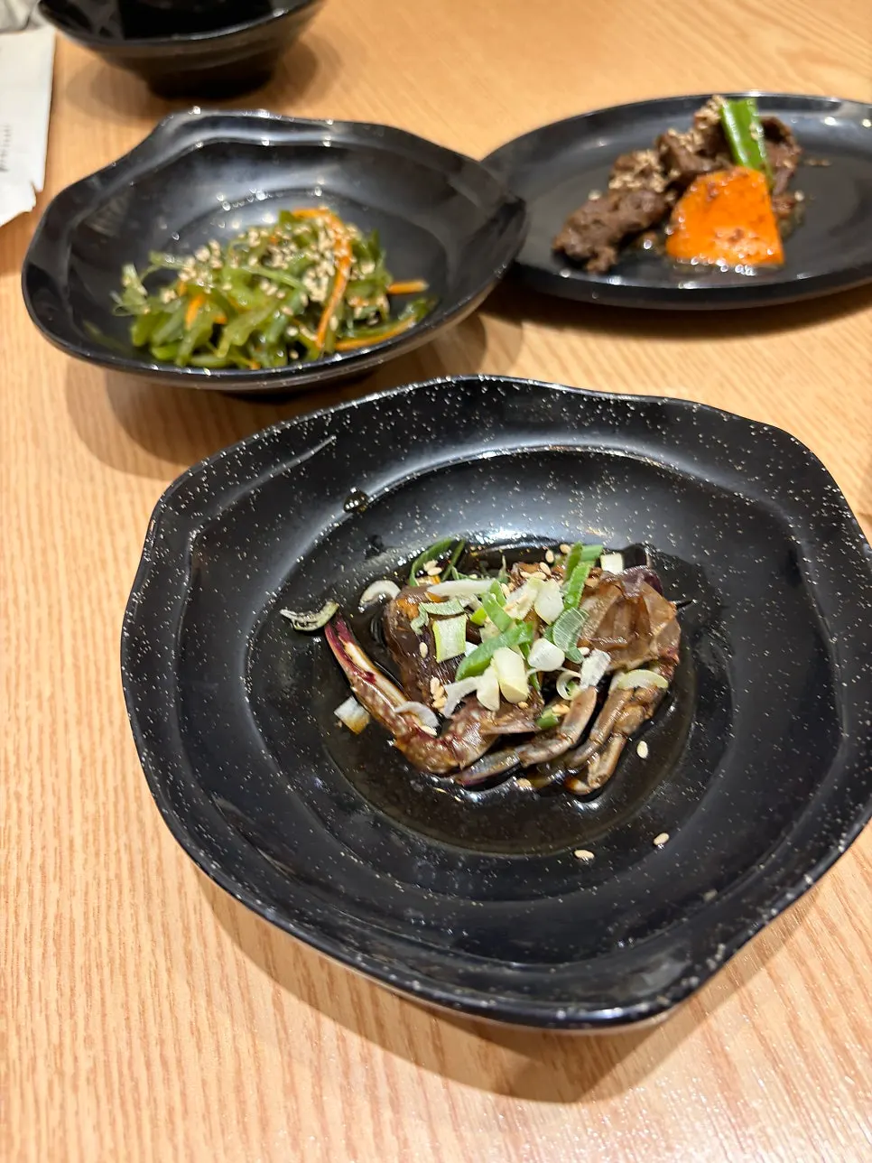 Generous complimentary side dishes