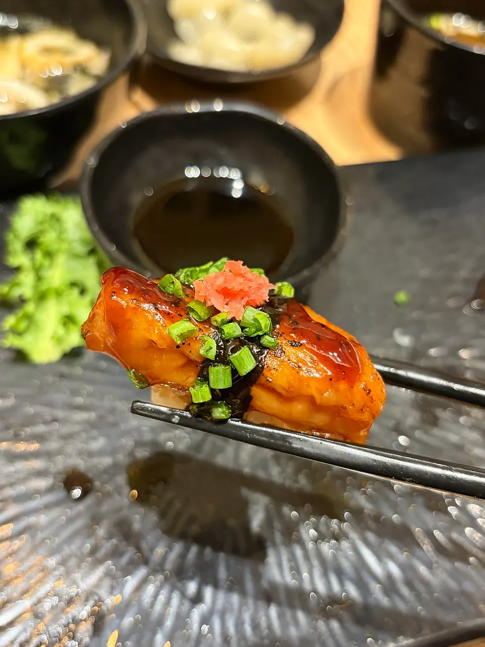 Salmon sushi from Domo Assorted Sushi