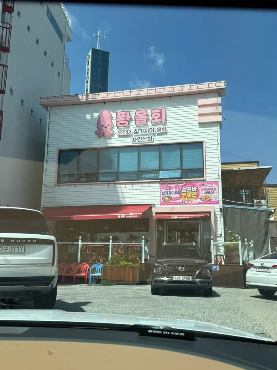 Ppwang Mulhoe restaurant near Yeongildae Beach