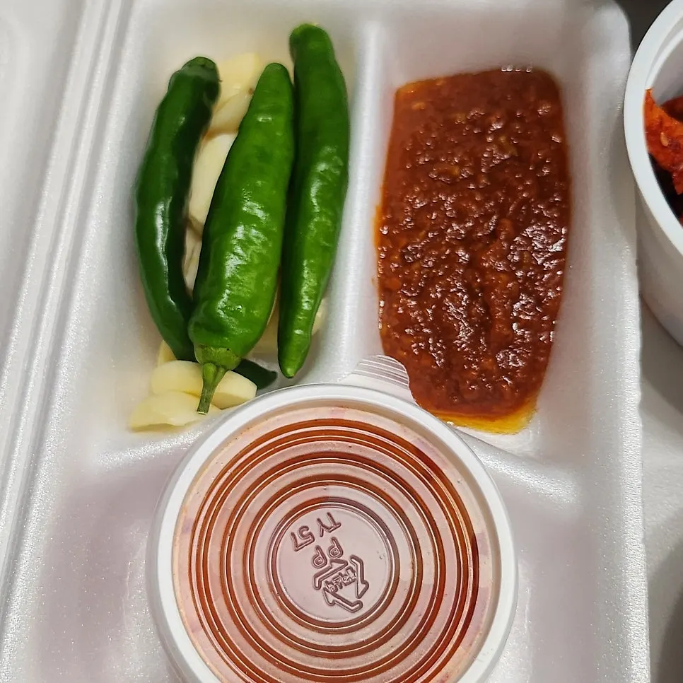 Pickled onions and dried radish side dishes