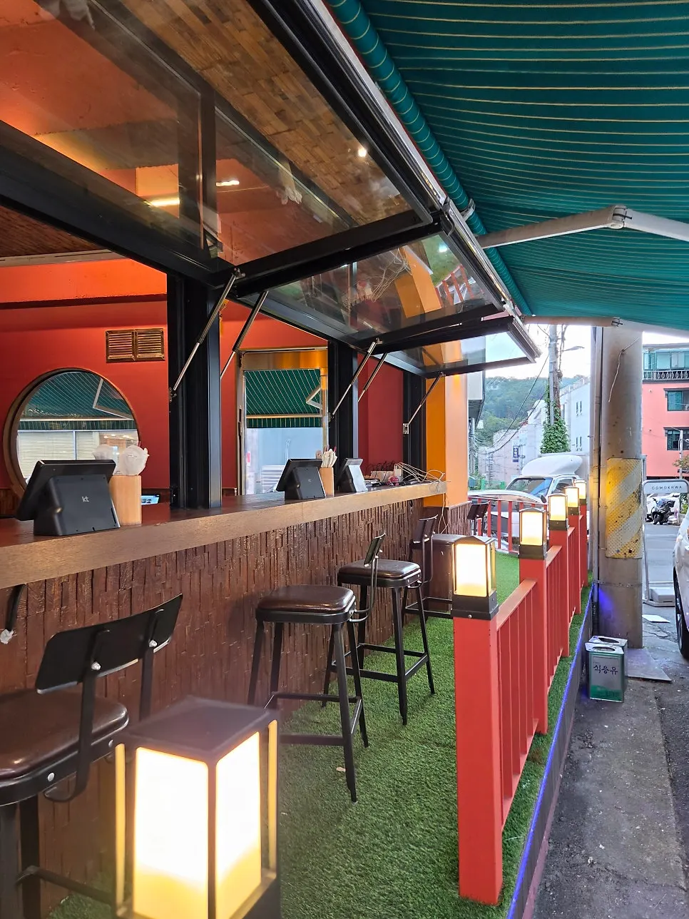 Clean, casual interior of Hwamok Restaurant Gaekjan