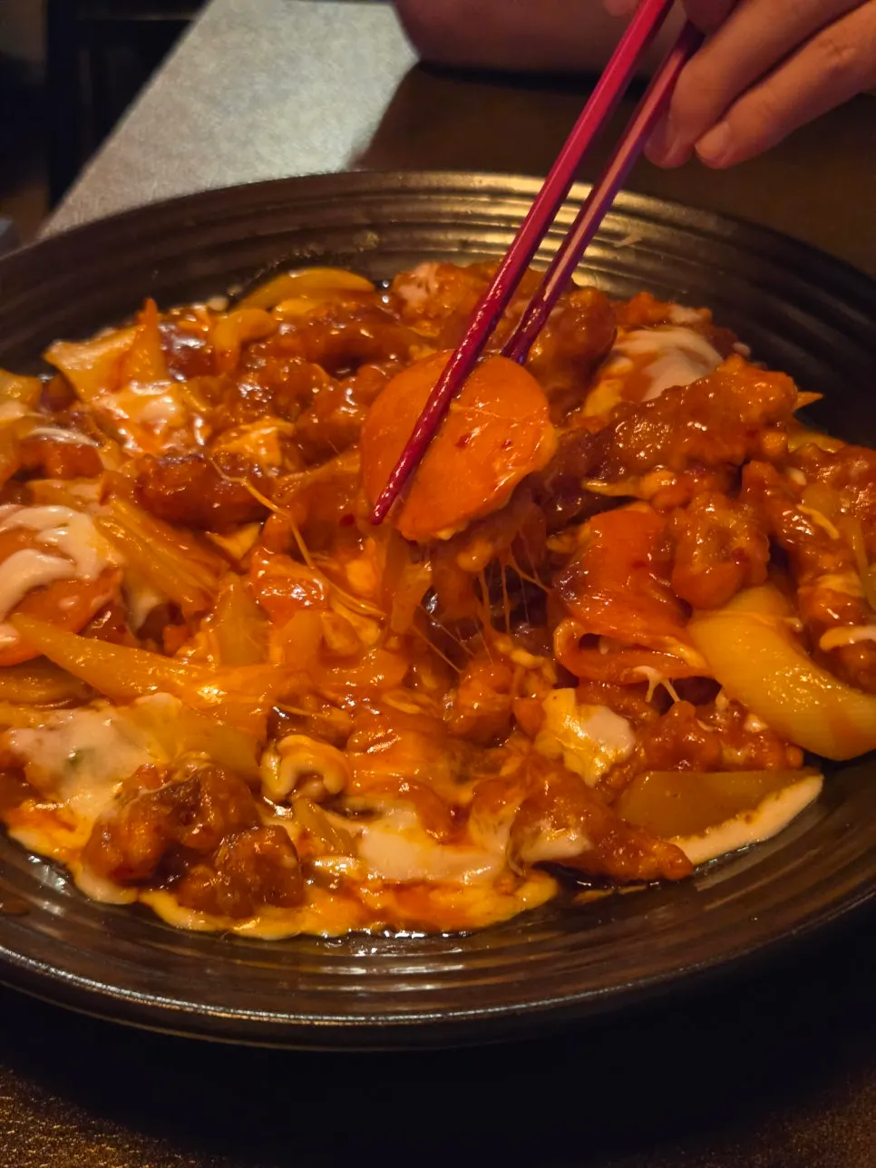 A generous plate of kim-pi-tang at Hwamok Restaurant Gaekjan